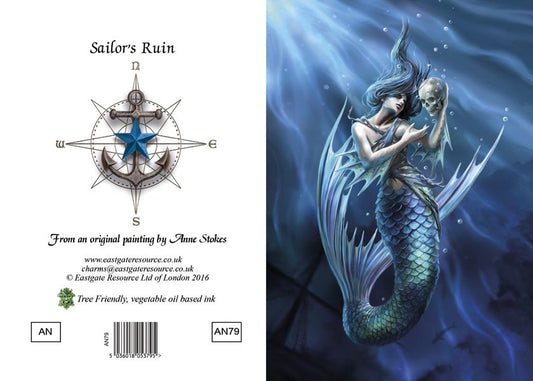 Anne Stokes Grußkarte Sailor's Ruin