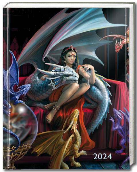 Anne Stokes Taschenkalender 2024 Drachencharme