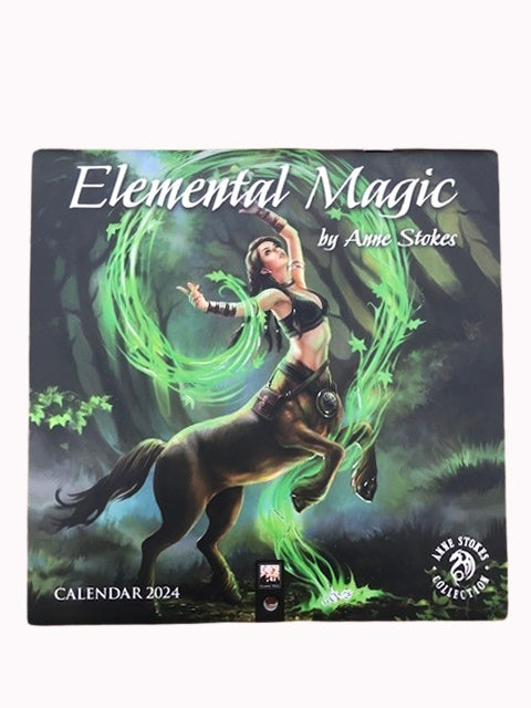 Anne Stokes Mini Wandkalendar Elemental Magic 2024