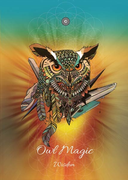 Karin Roberts Grußkarte Owl Magic - Wisdom