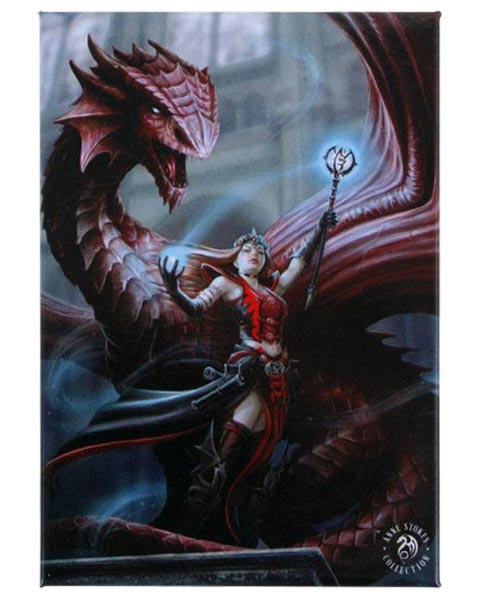 Anne Stokes Magnet Scarlet Mage