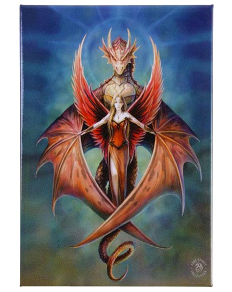 Anne Stokes Magnet Copper Wing